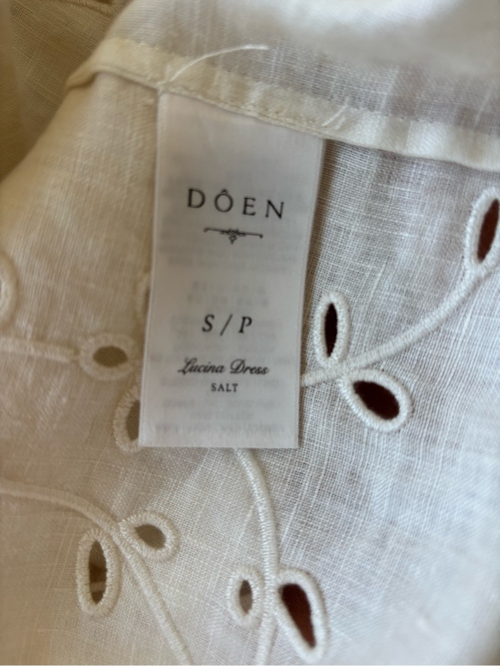 NWT Doen Lucia Dress Salt Size Small - Picture 9 of 15